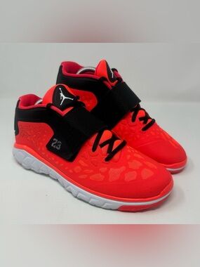 Air Jordan Flight Flex Trainer 2 Infrared Bright Red Black Basketball Sneakers